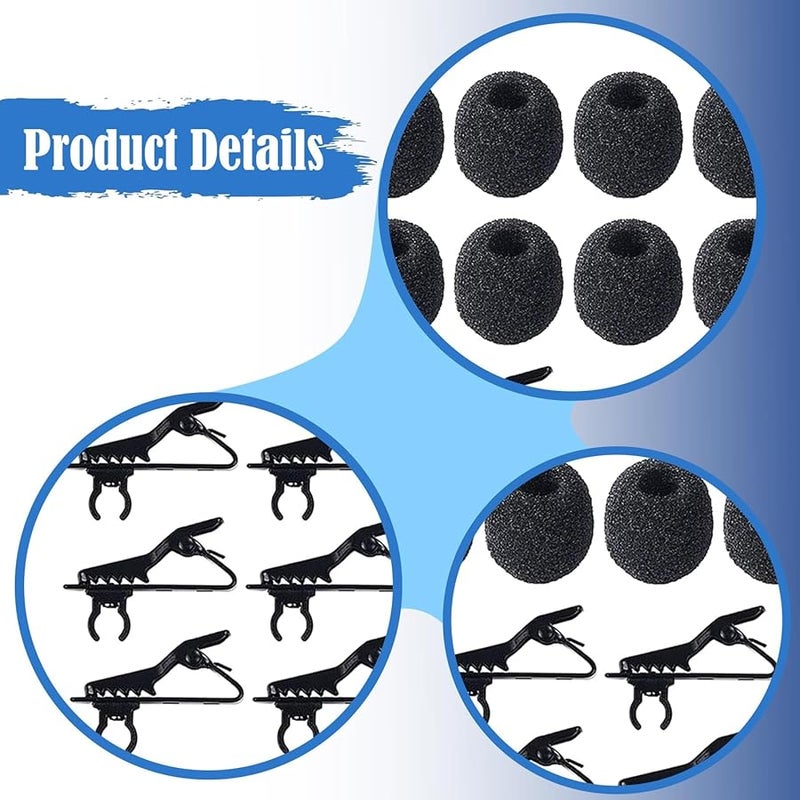6mm Microphone Clip Compact Portable Studio Accessory with Sponge Cover - Image 2